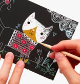Ooly Mini Scratch & Scribble Art Kits: Cutie Cats