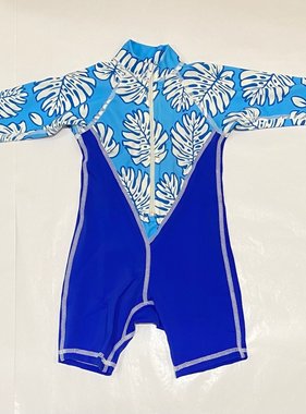 LS Zip Up Rashie, Lagoon Palms