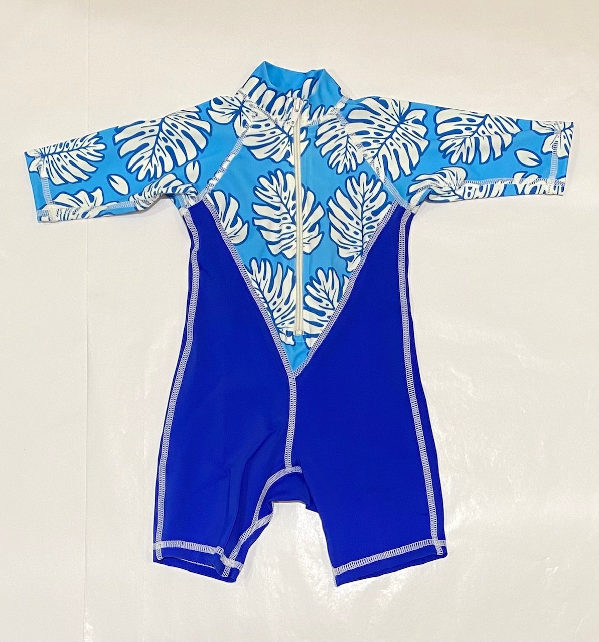 LS Zip Up Rashie, Lagoon Palms