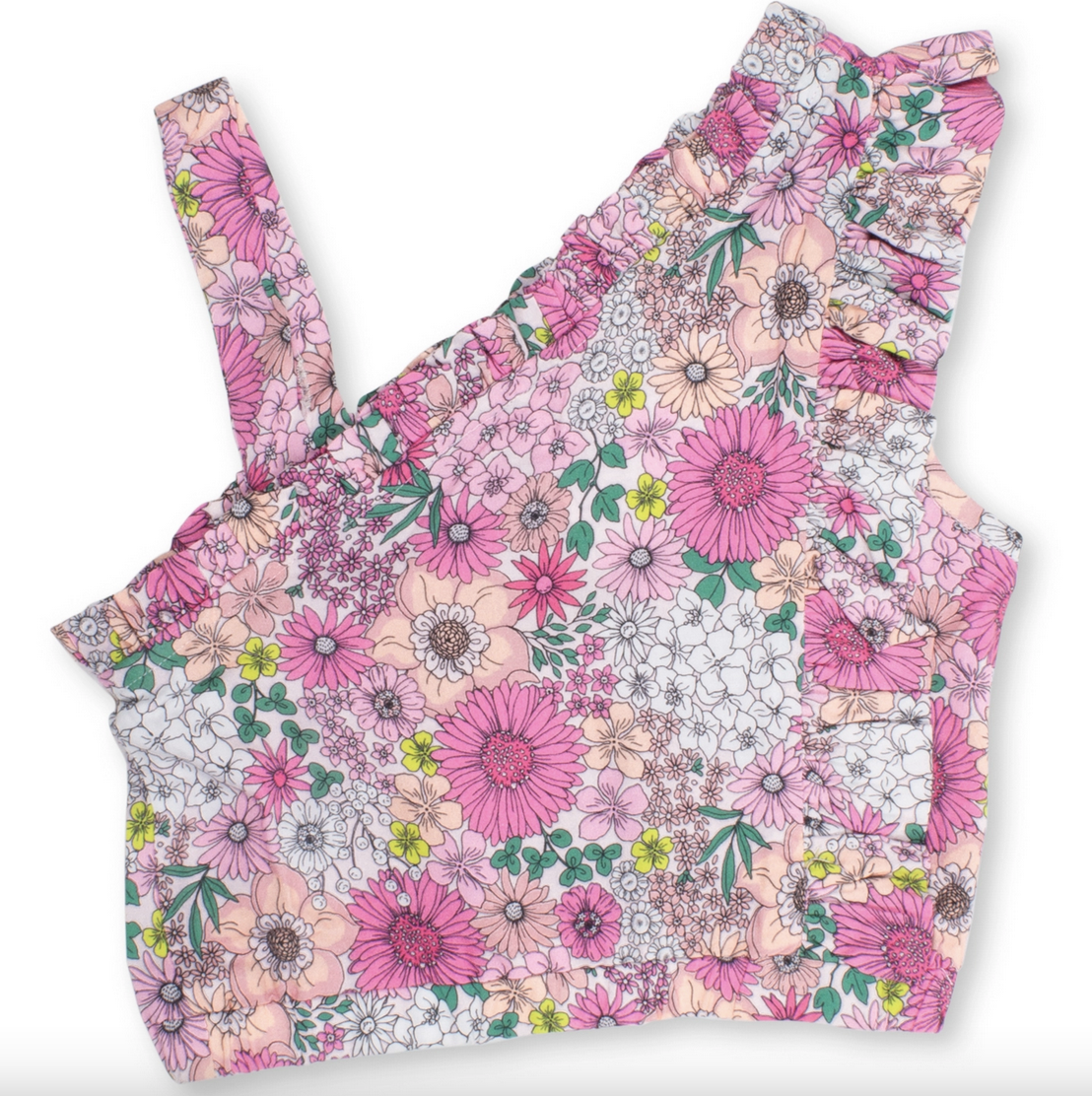 Shade Critters 1 Shoulder Top-Mod Floral Pink SR101-236