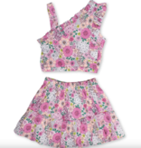 Shade Critters 1 Shoulder Top-Mod Floral Pink SR101-236