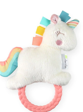 Unicorn Ritzy Rattle Pal™ Plush Rattle Pal with Teether PRT8310