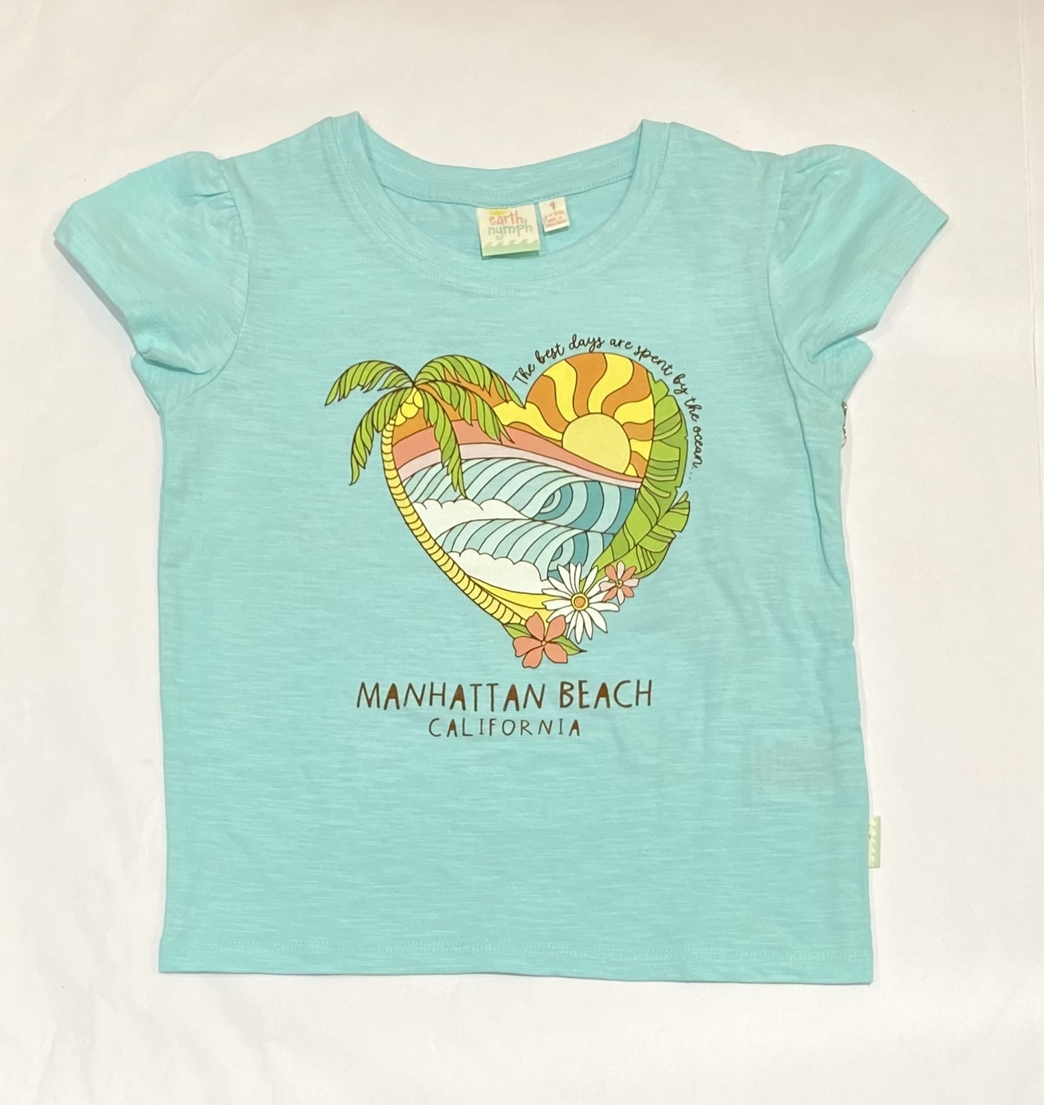 Earth Nymph GIRLS MB T - SCENIC HEART AQUA
