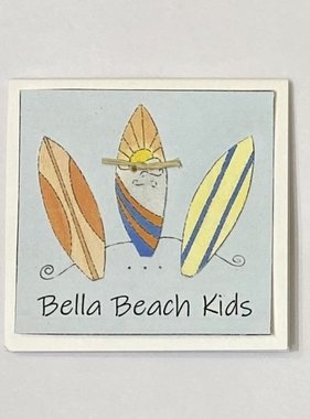 Greeting Cards Enclosure Card - BBK Surfboards Blue