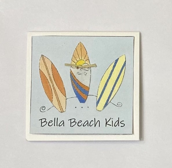 Greeting Cards Enclosure Card - BBK Surfboards Blue