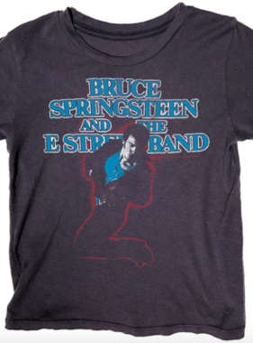 Rowdy Sprout Bruce Springsteen SS Tee Black LAST SIZE 12