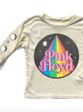 Rowdy Sprout Pink Floyd Long Sleeve Tee, Cream