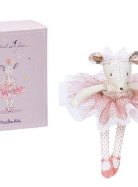 Ballerina Mouse with Pink Glitter Tutu