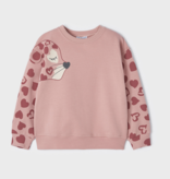 Mayoral 4478 80 Heart Pullover, Rose