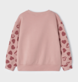 Mayoral 4478 80 Heart Pullover, Rose