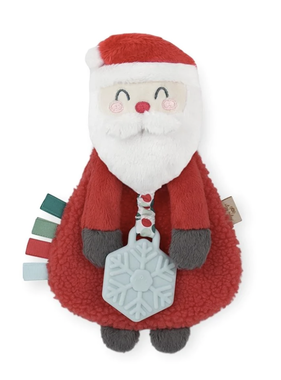 Itzy Lovey Holiday Santa Plush + Teether Toy