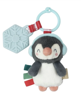 Holiday Penguin Itzy Pal Plush + Teether
