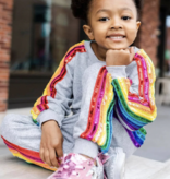 Lola and The Boys Sequin Rainbow Tracksuit Set