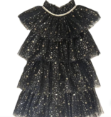 Lola and The Boys Gold Star Tulle Dress