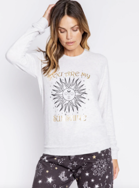 Pj Salvage L/S Top Cloud-You are my Sunshine
