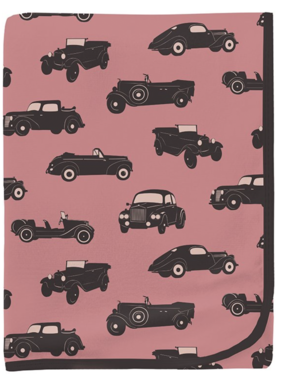 Kickee Pants Print Swaddling Blanket-Desert Rose Vintage Cars
