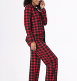 Kickee Pants Women's  L/S Pajama Set Plaid