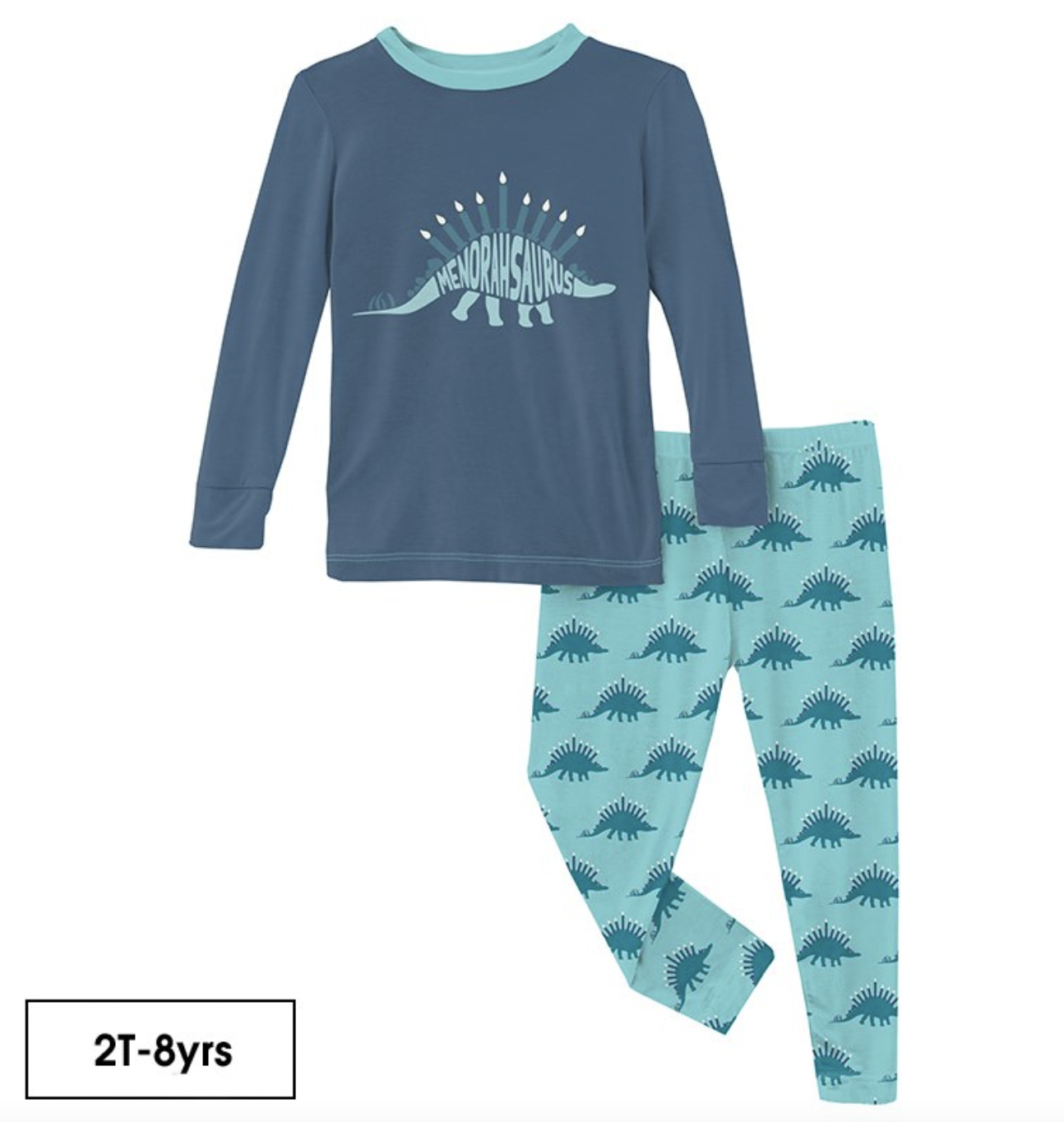 Kickee Pants L/S Pajamas Menorahsaurus