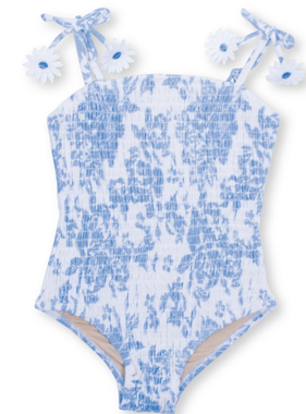 Shade Critters Smocked 1 PC Blue Bouquet