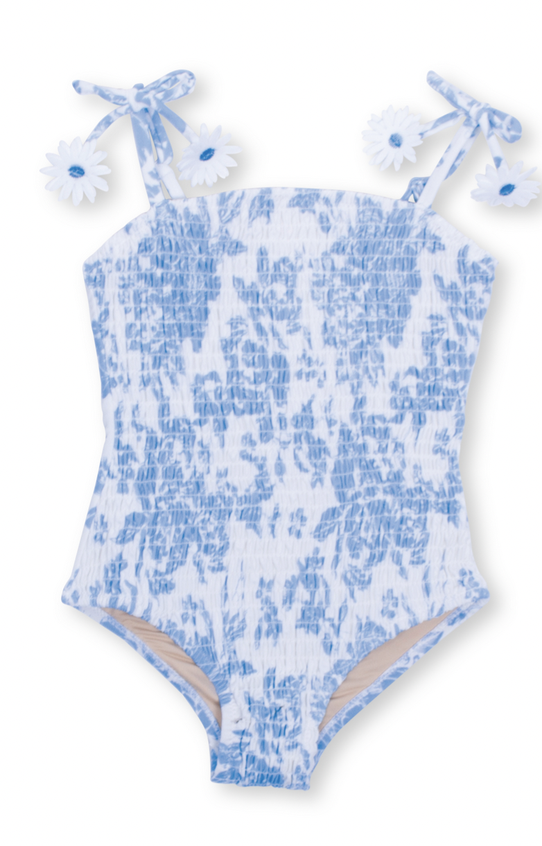 Shade Critters Smocked 1 PC Blue Bouquet