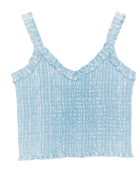 KatieJ NYC SHARI TOP Blue Lurex