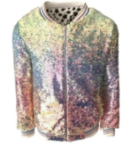 Lola and The Boys Icy Ombre Sequin Jacket