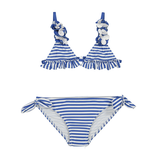 Mayoral 3790 84 3D Floral Bikini Blue/White Stripe