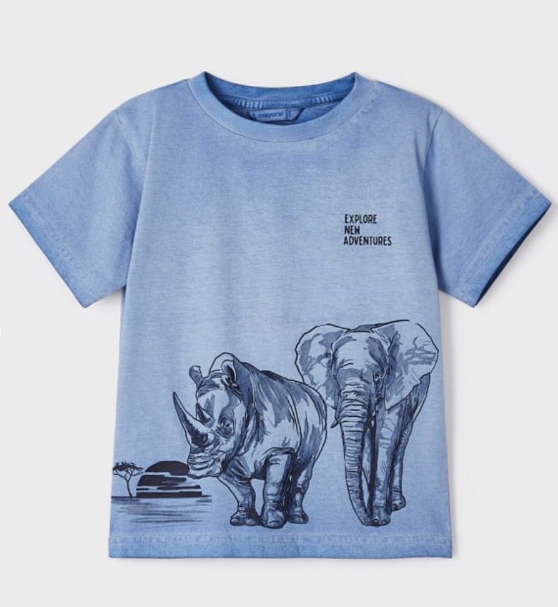 Mayoral 3011 46 Elephant S/s t-shirt  Blue