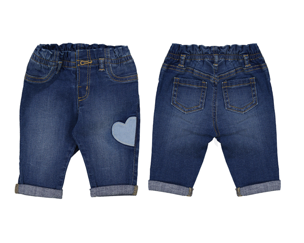 1762 88 Heart Denim Jeggings - Bella Beach Kids