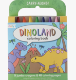 Ooly Carry Along Crayon & Coloring Book Kit-Dinoland