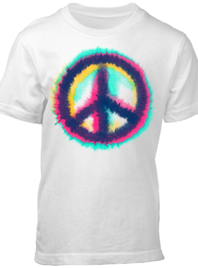 Wes And Willy Peace Sign SS Tee White