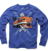 Wes And Willy Train L/S Tee-Blue Moon