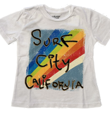 S/S Tee Shirt Surf City White