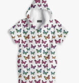 Top Trenz Rainbow Butterfly Fuzzy Romper