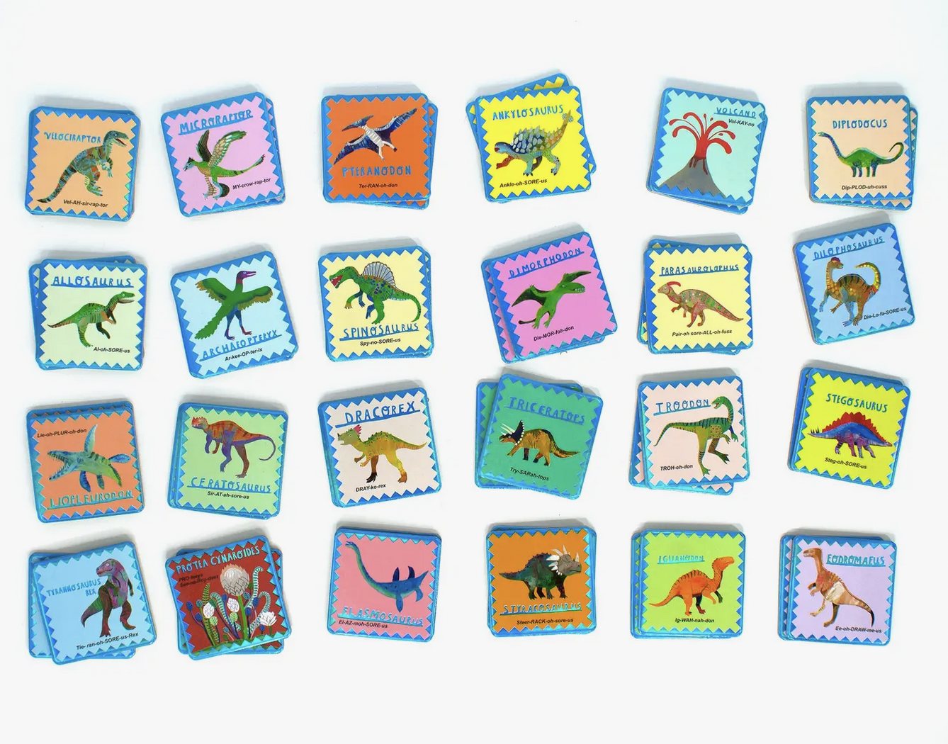 Shiny Dinosaur Memory and Matching Game