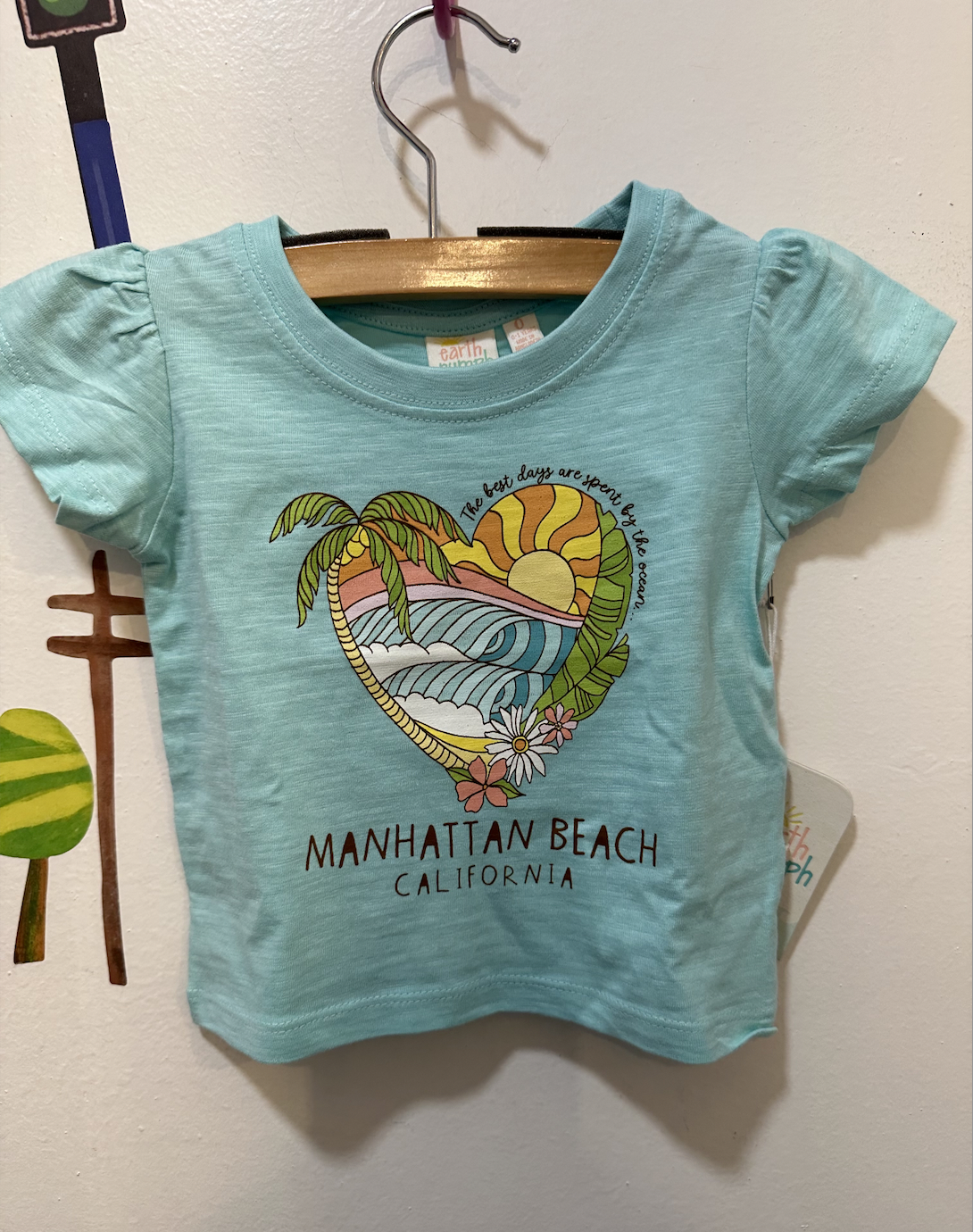 Earth Nymph GIRLS MB T - SCENIC HEART AQUA