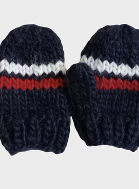 Ski Mittens Navy LAST PAIR 3-6 MO