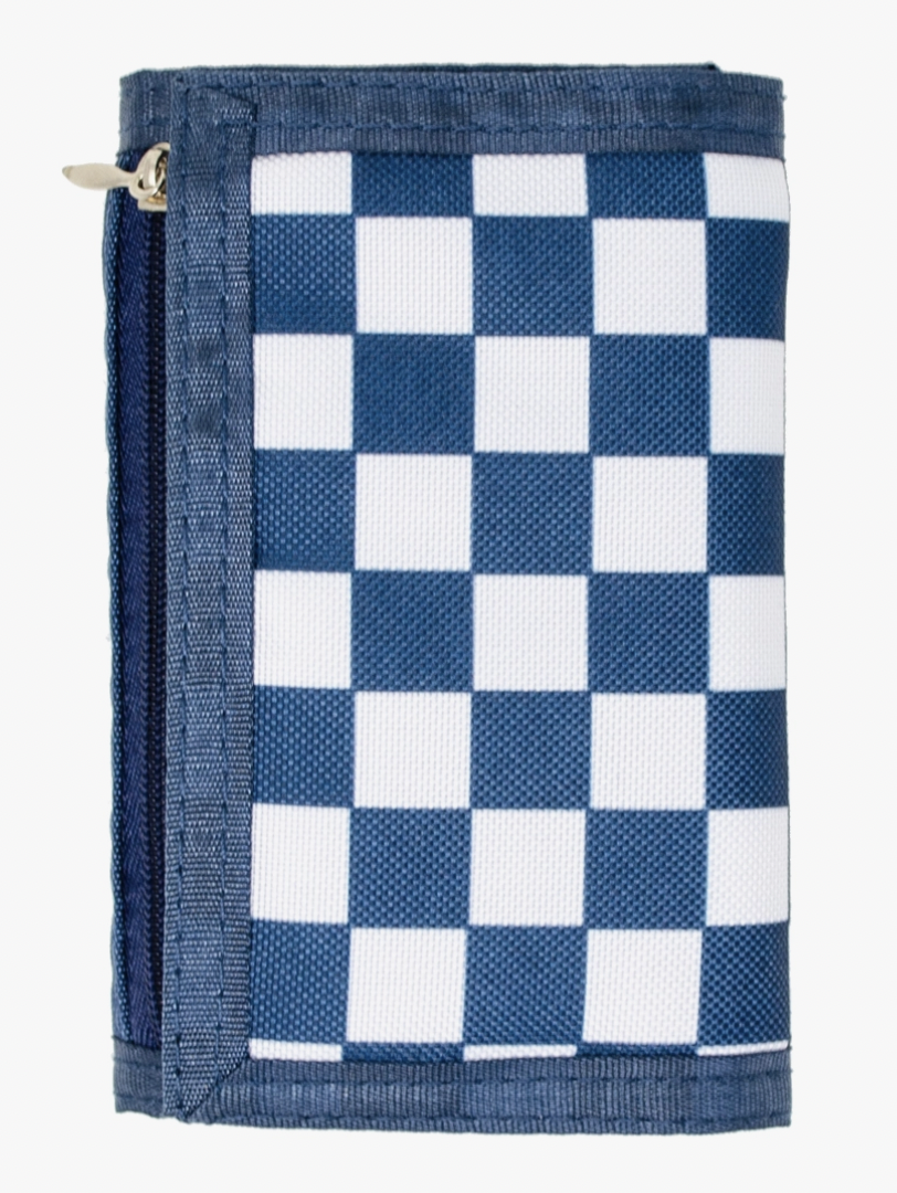 Tiny Treats & Zomi Gems Checkered Boy Wallet-Blue