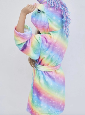 Lola and The Boys Unicorn Rainbow Star Robe