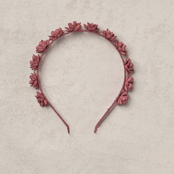 Noralee Floral Headband-Berry
