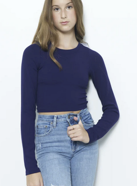 KatieJ NYC LIvi Tee L/S Evening Blue