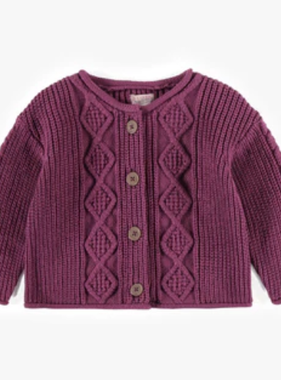 Sourismini Purple Knitted Vest/Cardigan