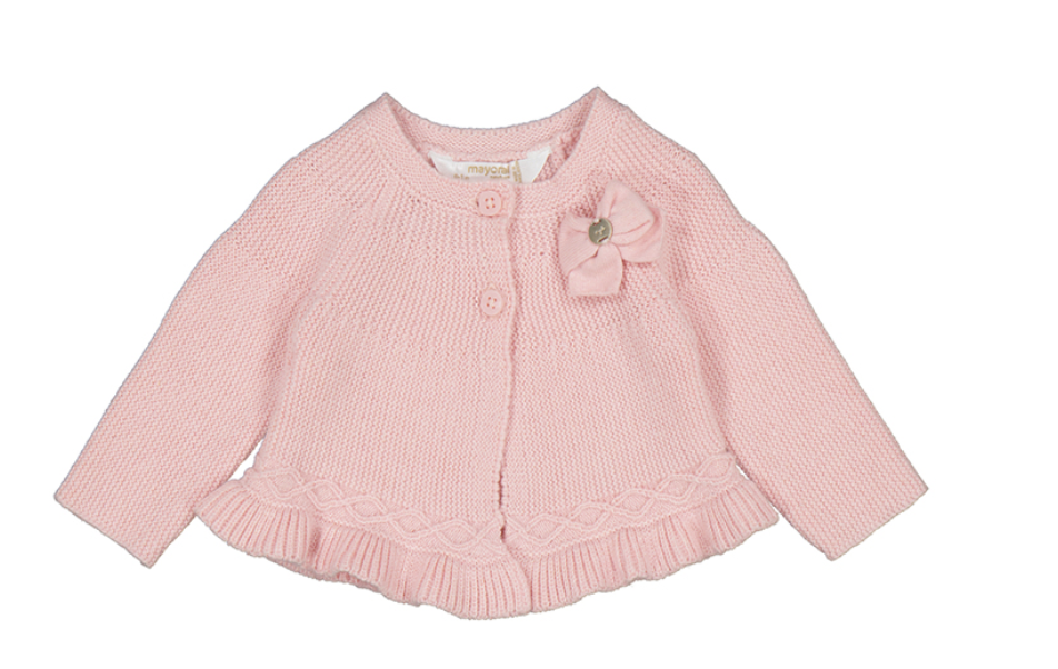 Mayoral 2303 72 Knit long cardigan Baby Rose