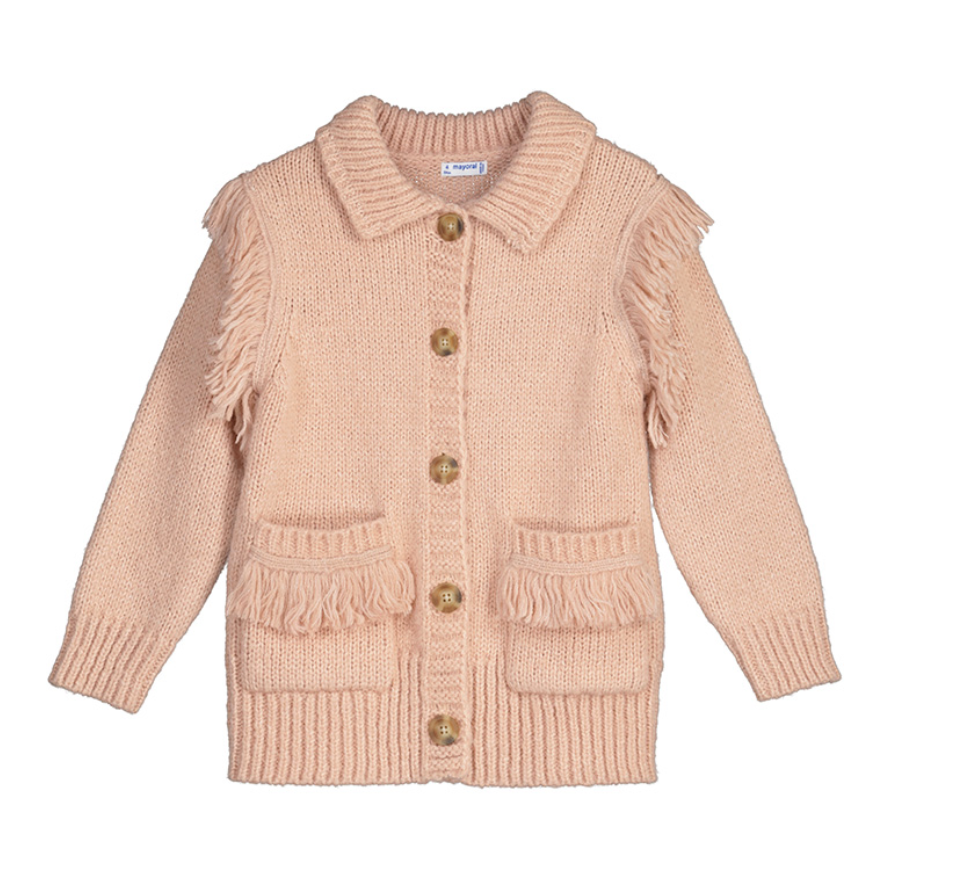 Mayoral 4311 74 Knit cardigan  Nude