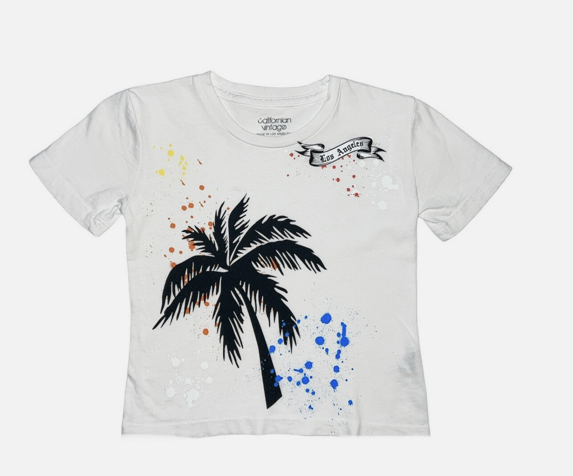 T-Shirt S/S Palms LA WHite K407 BOY