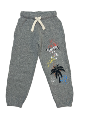 Californian Vintage Sweatpant-Palms LA-H Grey KSWP