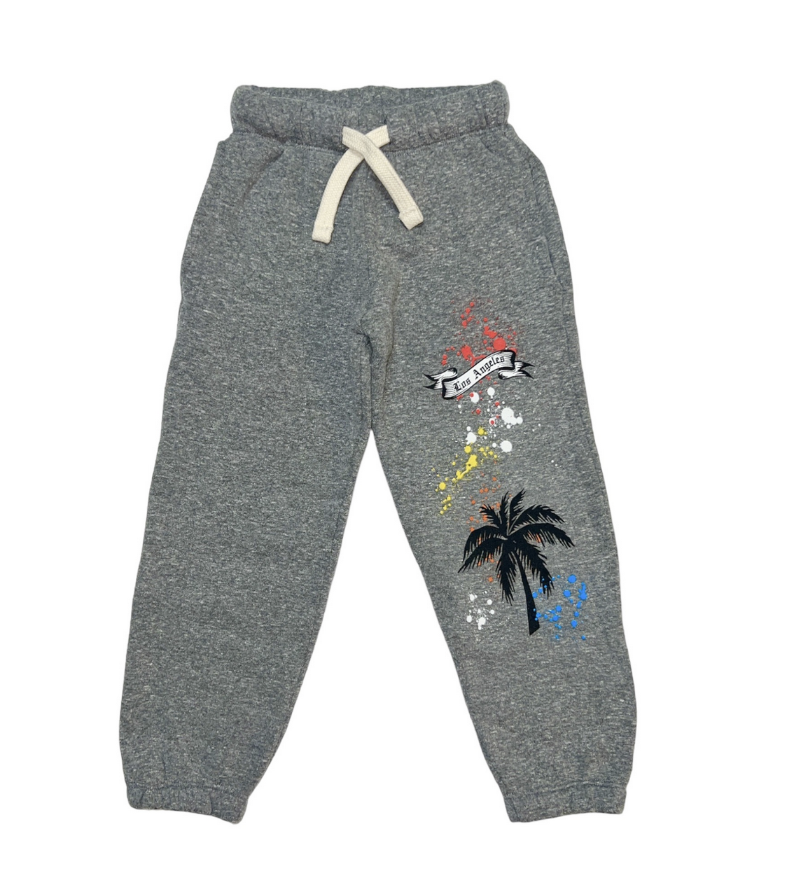 Californian Vintage Sweatpant-Palms LA-H Grey KSWP
