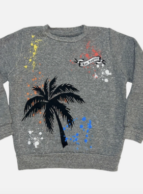 Sweater Palms LA H Grey K343