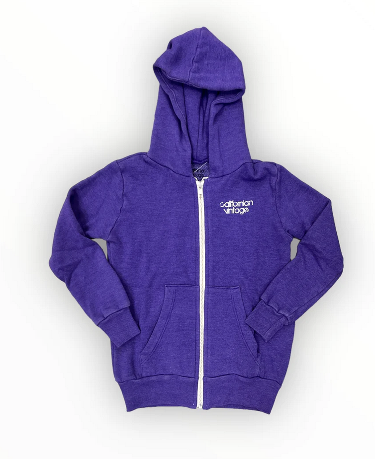 Californian Vintage ZIP UP HOODIE UNIVERSITY M K530 PURPLE