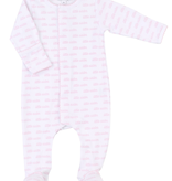 Magnolia Baby Brother and Sister Printed Footie PINK